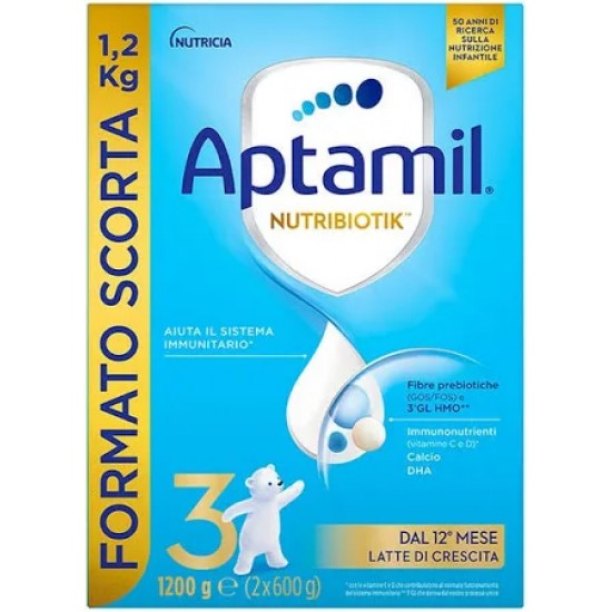 APTAMIL 3 - Latte in Polvere per Bambini dal 12° mese - formato da 1200g