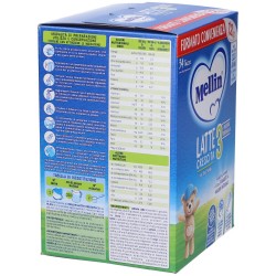 MELLIN 3 - Latte di Crescita in Polvere per Bambini - dal 1° anno compiuto al 2° anno - 1200g