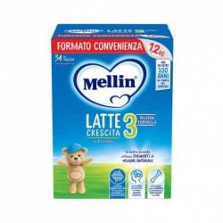 MELLIN 3 - Latte di Crescita in Polvere per Bambini - dal 1° anno compiuto al 2° anno - 1200g