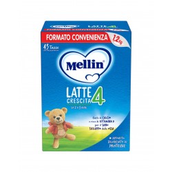 MELLIN 4 - Latte di Crescita in Polvere per Bambini - dal 2° anno compiuto al 3° anno  1200g