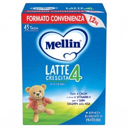 MELLIN 4 - Latte di Crescita in Polvere per Bambini - dal 2° anno compiuto al 3° anno  1200g