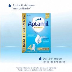 APTAMIL 4 - Latte di Crescita in Polvere per Bambini dai 24 mesi - Formato 1200g